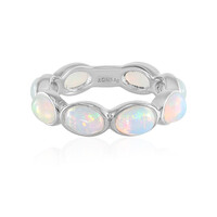 Zilveren ring met Welo-opalen