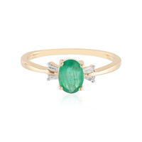 Gouden ring met een Braziliaanse smaragd