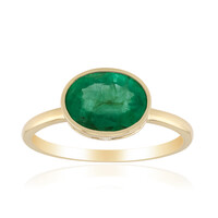 Gouden ring met een Zambia-smaragd