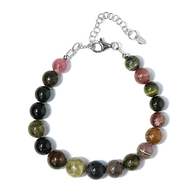 Zilveren armband met toermalijnen