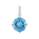 Gouden hanger met een Zwitsers-blauwe topaas