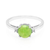 Zilveren ring met een keizerlijk chrysopraas