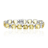 Zilveren armband met limoen citrienstenen