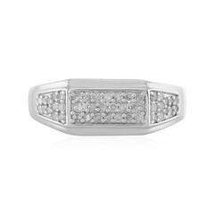 Zilveren ring met I2 (I) Diamanten