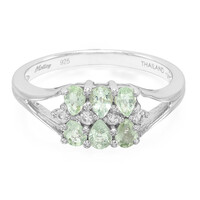 Zilveren ring met Paraiba toermalijnen