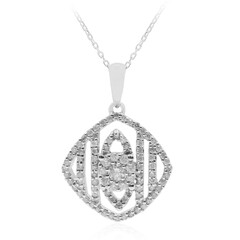 Gouden halsketting met een diamant