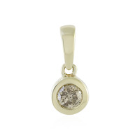 Gouden hanger met een I4 Champagne Diamant