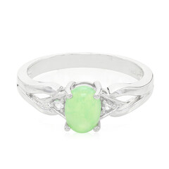 Zilveren ring met een chrysopraas