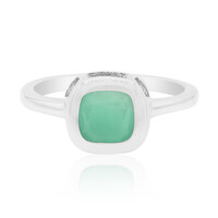 Zilveren ring met een smaragd