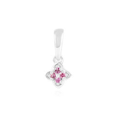 Zilveren hanger met rhodolieten