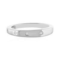 Zilveren ring met zirkonen