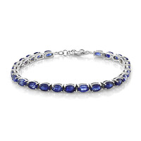 Zilveren armband met Madagaskar Blauwe Saffieren