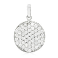 Zilveren hanger met zirkonen