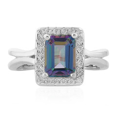 Zilveren ring met een Morning Dew Topaas