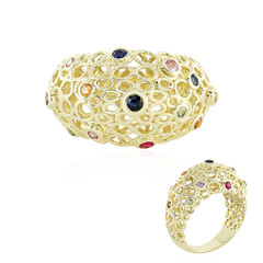 Gouden ring met een rubeliet (Ornaments by de Melo)