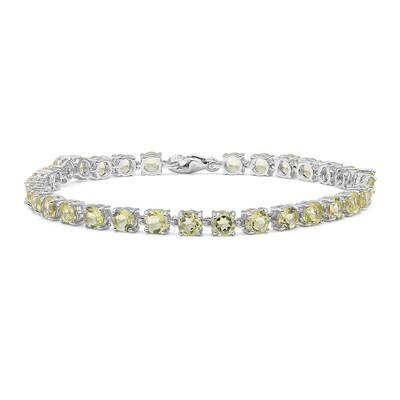 Zilveren armband met limoen citrienstenen