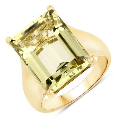 Zilveren ring met een Limoen Kwarts
