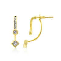 Gouden oorbellen met Diamanten SI1 (G)