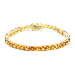 Zilveren armband met Madeira citrienstenen