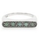 Zilveren ring met Fancy diamanten