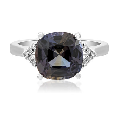 Gouden ring met een Onverhitte Tanzaniet (CIRARI)