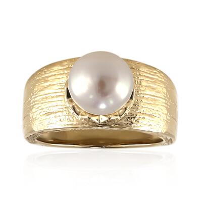 Zilveren ring met een zoetwater kweekparel (TPC)
