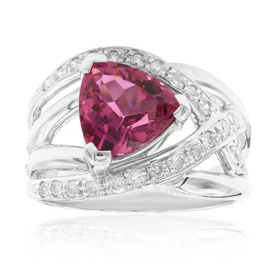 Platina ring met een Congo Neon Toermalijn (CIRARI)