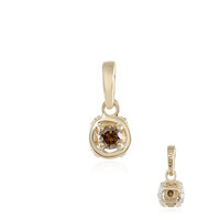 Gouden hanger met een I2 Champagne Diamant