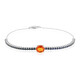 Gouden armband met een Ban Ka Cha oranje Saffier