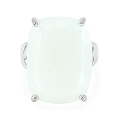 Zilveren ring met een witte maansteen