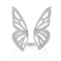 Zilveren ring met zirkonen