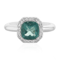Zilveren ring met een Belgian Teal Fluoriet