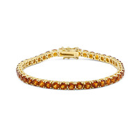Zilveren armband met Madeira citrienstenen