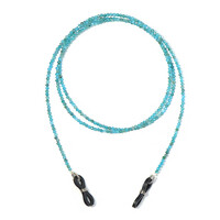 Zilveren accessoire met neon blauwe apatieten