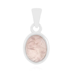 Zilveren hanger met een rozen kwarts