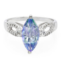 Zilveren ring met een Neptunus-topaas