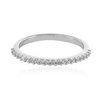 Zilveren ring met zirkonen