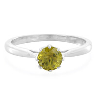 Zilveren ring met een toermalijn