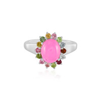 Zilveren ring met een Roze Ethopische Opaal
