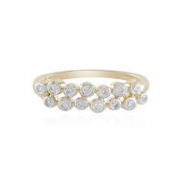 Gouden ring met SI1 (H) Diamanten
