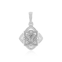 Zilveren hanger met I2 (I) Diamanten
