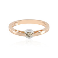 Gouden ring met een VS2 bruine diamant