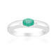 Zilveren ring met een Zambia-smaragd