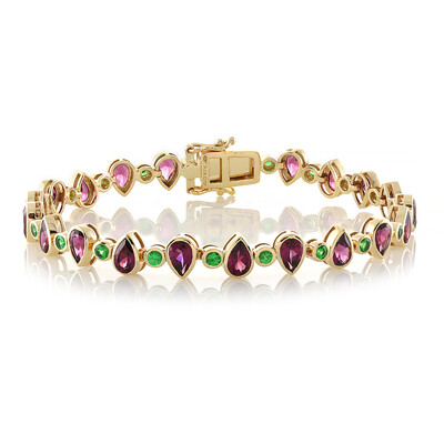 Gouden armband met rhodolieten (Adela Gold)
