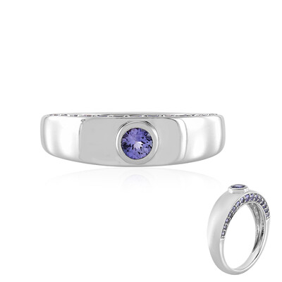 Gouden ring met een tanzaniet (KM by Juwelo)