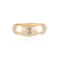 Gouden ring met een I2 Bruine Diamant