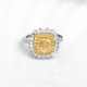 Gouden ring met een gele SI2 diamant (CIRARI)