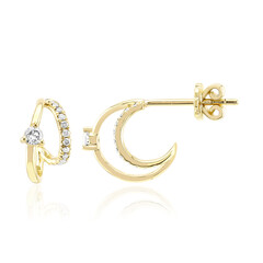 Gouden oorbellen met Diamanten SI1 (G)