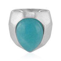 Zilveren ring met een amazoniet