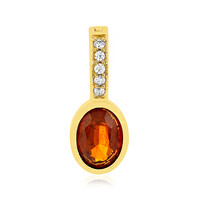 Gouden hanger met een Oranje Tanzania Kyaniet